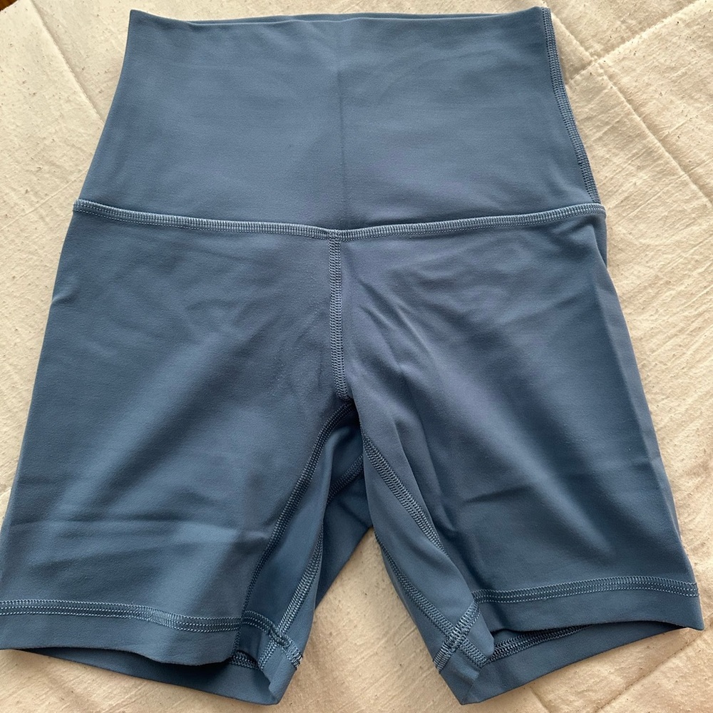 blue lululemon shorts